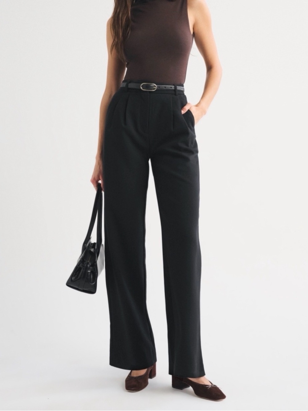 Abercrombie and Fitch Sloane black tailored trouser pants size 27/size 4R